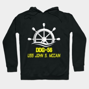 Uss John Mccain DDG 56 Gold Hoodie